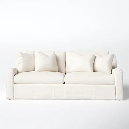 Abnehmbare Schonbezüge für Sofas 17 Baumwoll-Hussofa mit Wendekissen