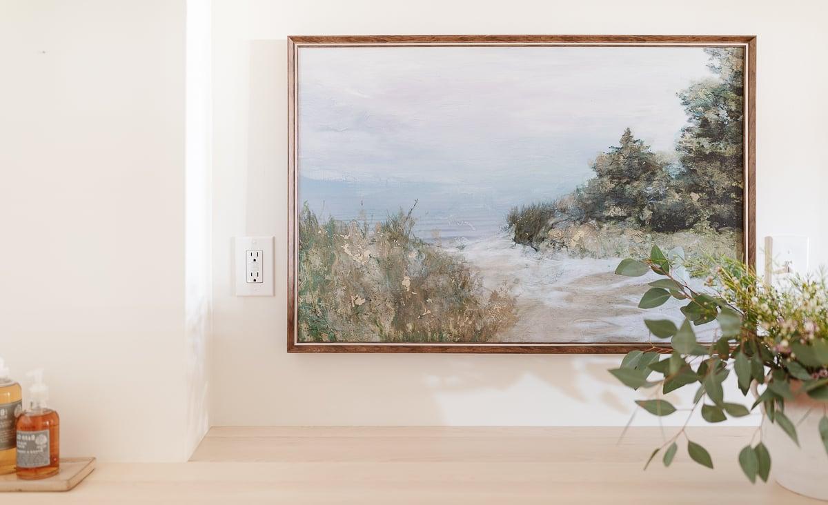 **Freie Kunstquellen** 17 Ein Gemälde an einer Wand aus Kunstquellen.