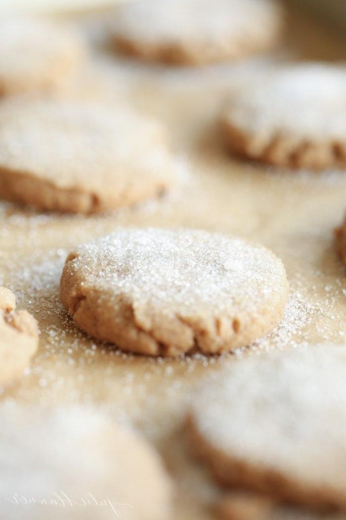 Gewürz-Shortbread-Kekse 5 Ein Zucker und Gewürz Shortbread Keks, mit Zucker bestreut