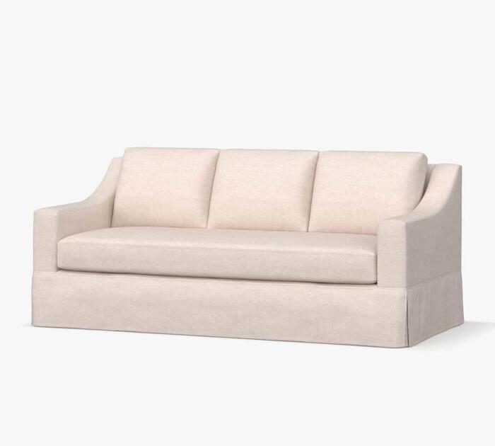 Abnehmbare Schonbezüge für Sofas 9 York Slope Arm Hussofa von Pottery Barn