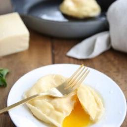 Hausgemachte Eierravioli 2 Schnelle Abendessen-Idee