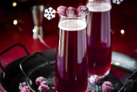 Festive Frosted Cranberry Mimosa