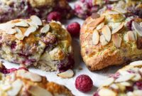 Buttery Raspberry Almond Scones