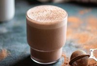 Decadent Chocolate Tahini Oat Milk Smoothie