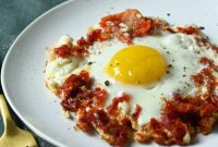 Sun-Kissed Feta and Tomato Fried Eggs