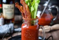 Smoky Bourbon Bloody with Bacon