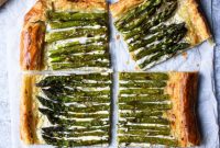 Flaky Asparagus Tart with Silky Goat Cheese