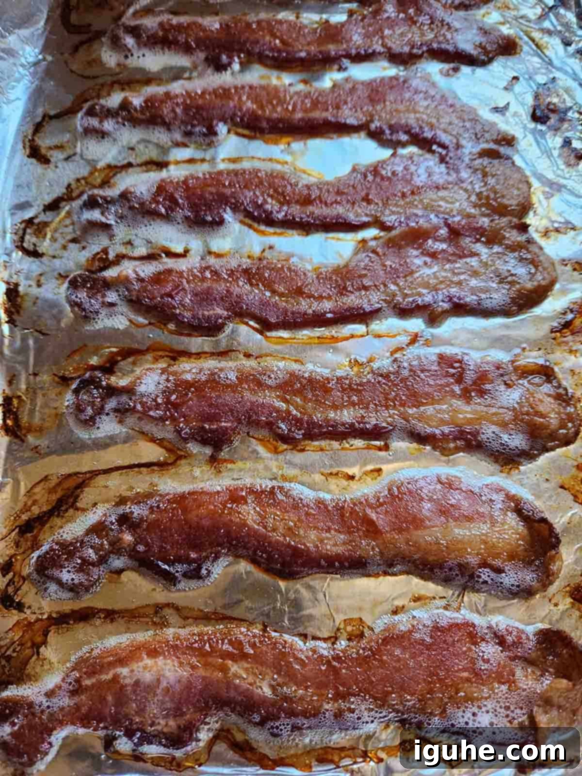 Bacon Buttermilk Egg Bites 4 Cooked bacon on a sheet pan.